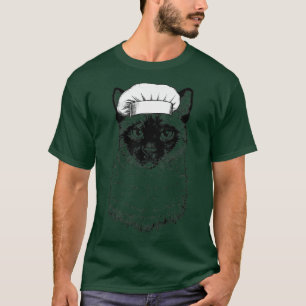 Camiseta Siamese Meezer Mese Cat Cook Chef Cozinhar engraça