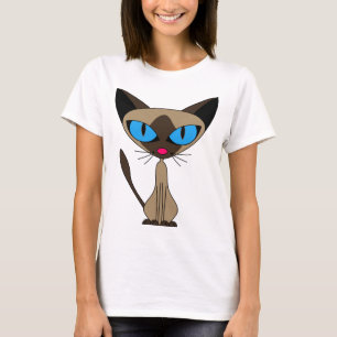 Camiseta Siamese se você por favor - gato Siamese dos
