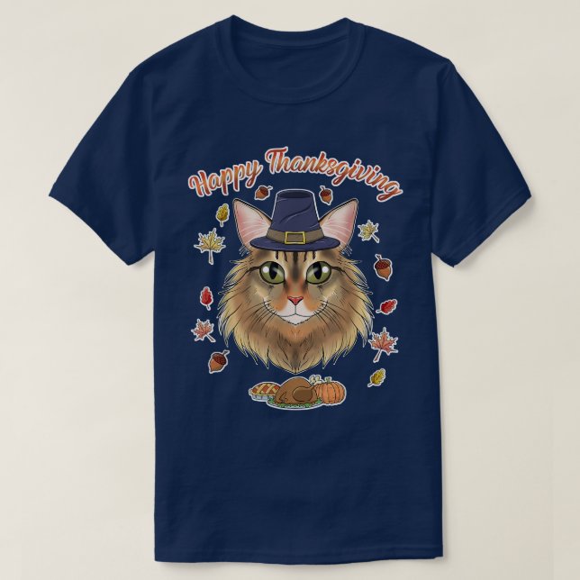 Camiseta Siberian Cat Lover I Happy Graças (Frente do Design)