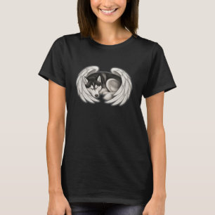 Camiseta Siberian Husky Cão Memorial Pêsames Perda de um Cã