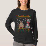 Camiseta Siberian Husky Christmas Ugly Sweater Santa Hat Re<br><div class="desc">Siberian Husky Christmas Ugly Sweater Santa Hat Reindeers</div>