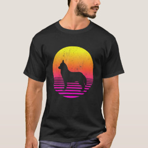 Camiseta Siberian Husky Dog 70s 80s, Retro Siberiano