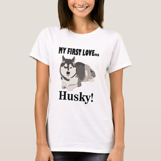 Camiseta Siberian Husky Dog Lover (Frente)
