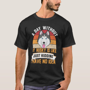 Camiseta Siberian Husky Dog Roupa Para Proprietário Rouco