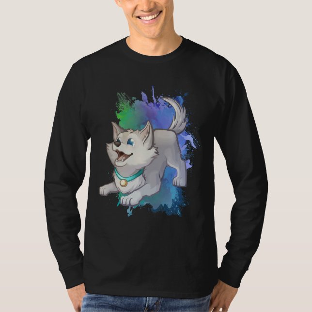 Camiseta Siberian Husky Dog W Job The Master Escape Artist (Frente)