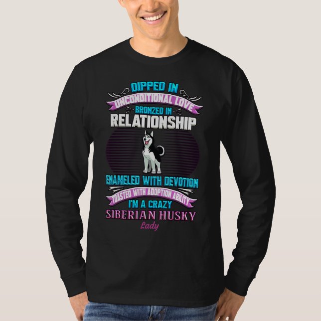 Camiseta Siberian Husky Lady (Frente)