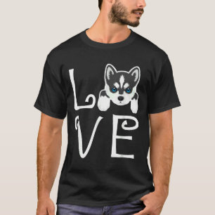 Camiseta Siberian Husky Love Dog Owner Rouco Puppy