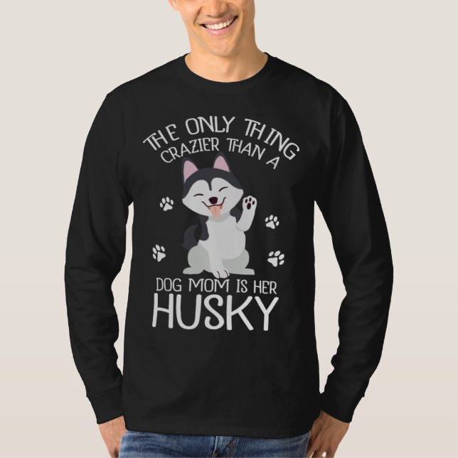 Camiseta Siberian Husky Mom Dog Husky Owner (Frente)