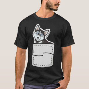 Camiseta Siberian Husky No Meu Bolso De Cachorro