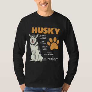 Camiseta Siberian Husky Owky Regimento Cachorro Roucos Engr