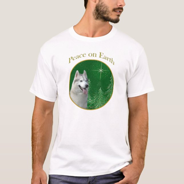 Camiseta Siberian Husky Peace (Frente)
