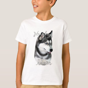 Camiseta Siberian Husky (preto) Mãe 2