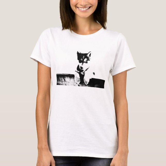 Camiseta Siberian Husky Puppy (Frente)