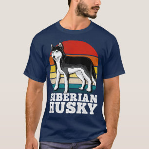 Camiseta Siberian Husky Retro