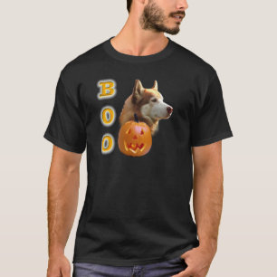 Camiseta Siberian Husky (vermelho) Boo