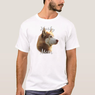 Camiseta Siberian Husky (vermelho) Mãe 2
