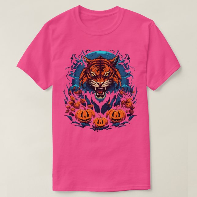 Camiseta Siberian Tiger Halloween (Frente do Design)