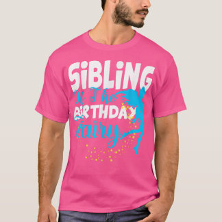 Camiseta Sibling of the Birthday Fairy Fantasy Birthday Squ