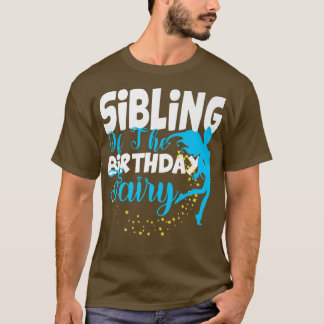 Camiseta Sibling of the Birthday Fairy Fantasy Birthday Squ