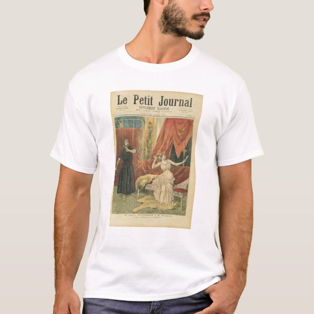 Camiseta Sibyl Sanderson e Monsieur Jean da senhorita (Frente)