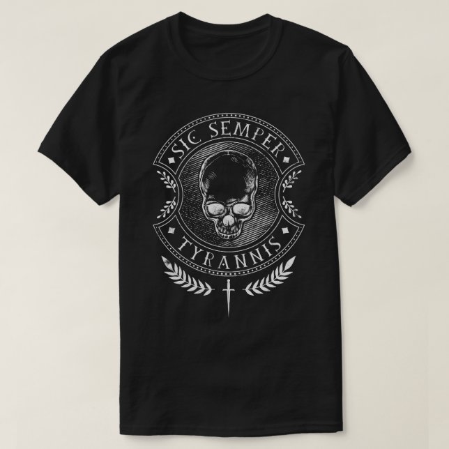 Camiseta Sic Semper Tyrannis Travesseiro (Frente do Design)