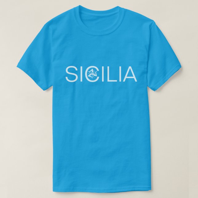 Camiseta Sicilia e Trinacria T-Shirt (Frente do Design)
