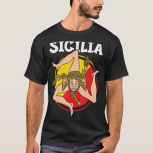 Camiseta Sicilia Flag Sicília Palermo Itália 1