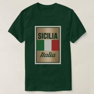 Camiseta Sicilia Italia Green T-Shirt