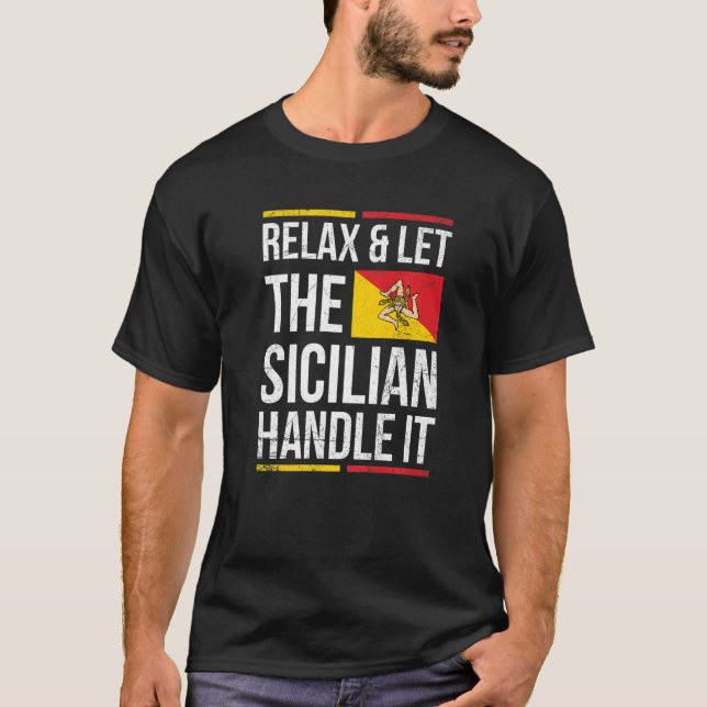 Camiseta Sicilia Pride Por Uma Siciliana Orgulhosa (Frente)