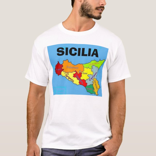 Camiseta Sicilia, Sicília (Frente)
