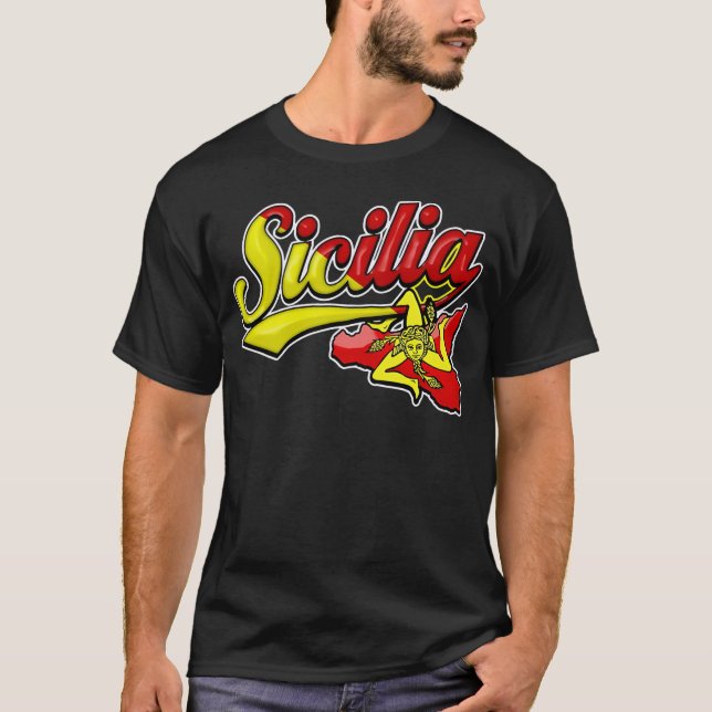 Camiseta Sicilia Sicilia Trinacria (Frente)