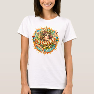 Camiseta Sicilia Trinacria Sol