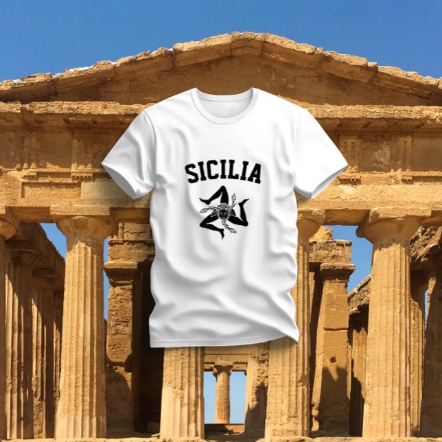 Camiseta Sicilian Trinacria Black (Criador carregado)