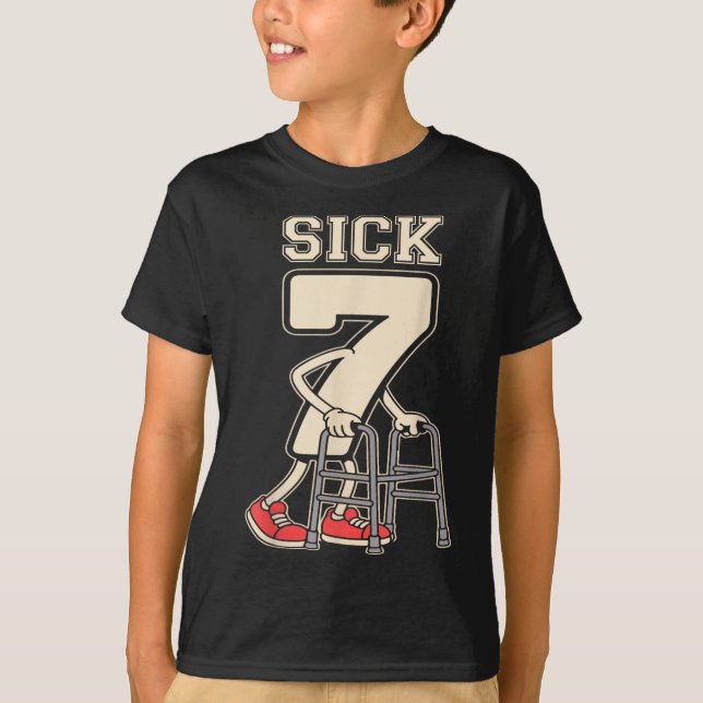 Camiseta Sick Seven Meme 67 Divertido Sick 7 Sete Com Um Cr (Frente)