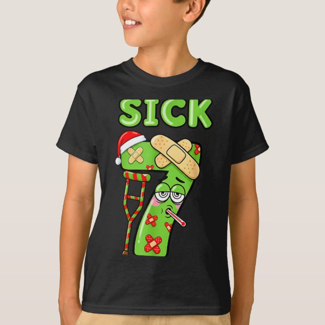 Camiseta Sick Seven Meme 67 Number Santa Hat Christmas Men  (Frente)