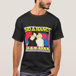 Camiseta Sid e Nancy Adoram Matares Essenciais