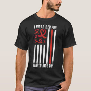 Camiseta Sida Luta contra a AIDS nos EUA