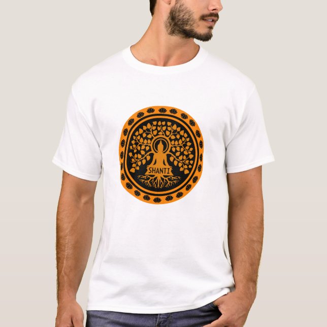 Camiseta Siddhartha Gautama, Arte Budista (Frente)