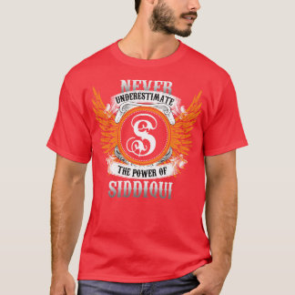Camiseta Siddiqui Name Shirt Nunca Subestima O Poder