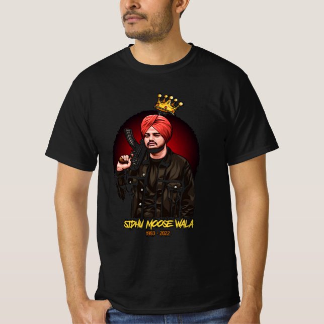 Camiseta Sidhu moose wala Singer (Frente)
