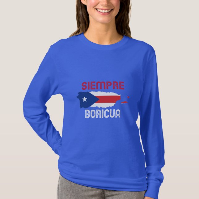 Camiseta Siempre Boricua T-Shirt (Frente)