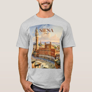 Camiseta Siena Itália Viagem Personalizada Antiga Praça do 