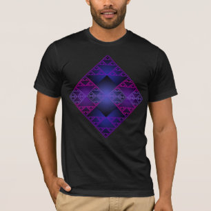Camiseta Sierpinski Triangle T shirt divertida