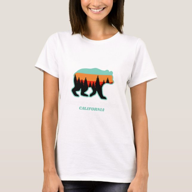 Camiseta Sierra-at-tahoe Skiing Snowboard California Bea (Frente)