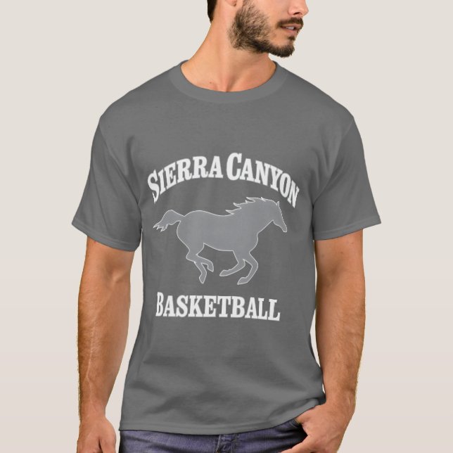 Camiseta Sierra Canyon Baetball com Menina de Cavalo (Frente)