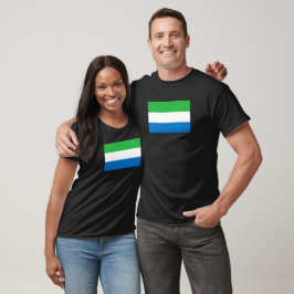 Camiseta Sierra Leone flag T-Shirt, Patriotic