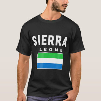 Camiseta Sierra Leone T-shirt Tee Flag souvenir Freetown