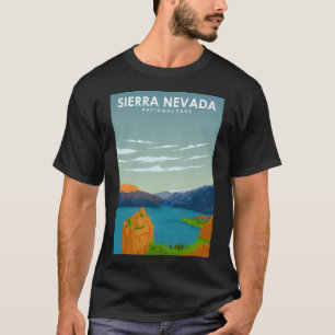 Camiseta Sierra Nevada National Park Espanha Vintage Minima