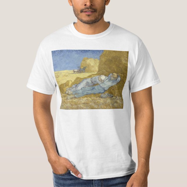 Camiseta Siesta de Van Gogh após o painço (Frente)
