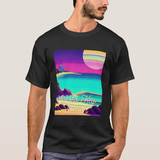 Camiseta Siesta Key Beach Florida Parasdise (Frente)